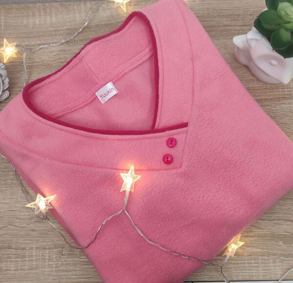 1623625328773 Pijama Cuello V Rosa